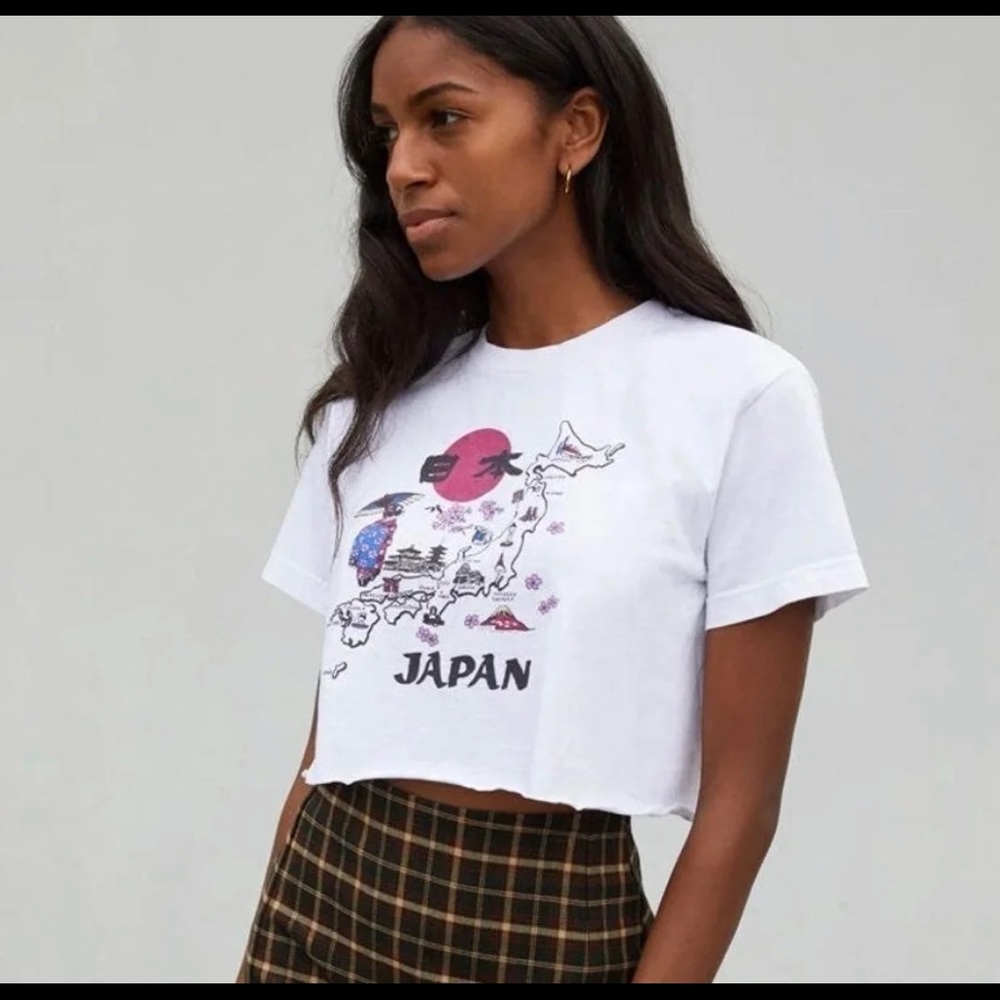 RARE brandy graphic Jamie Japan Map Tee